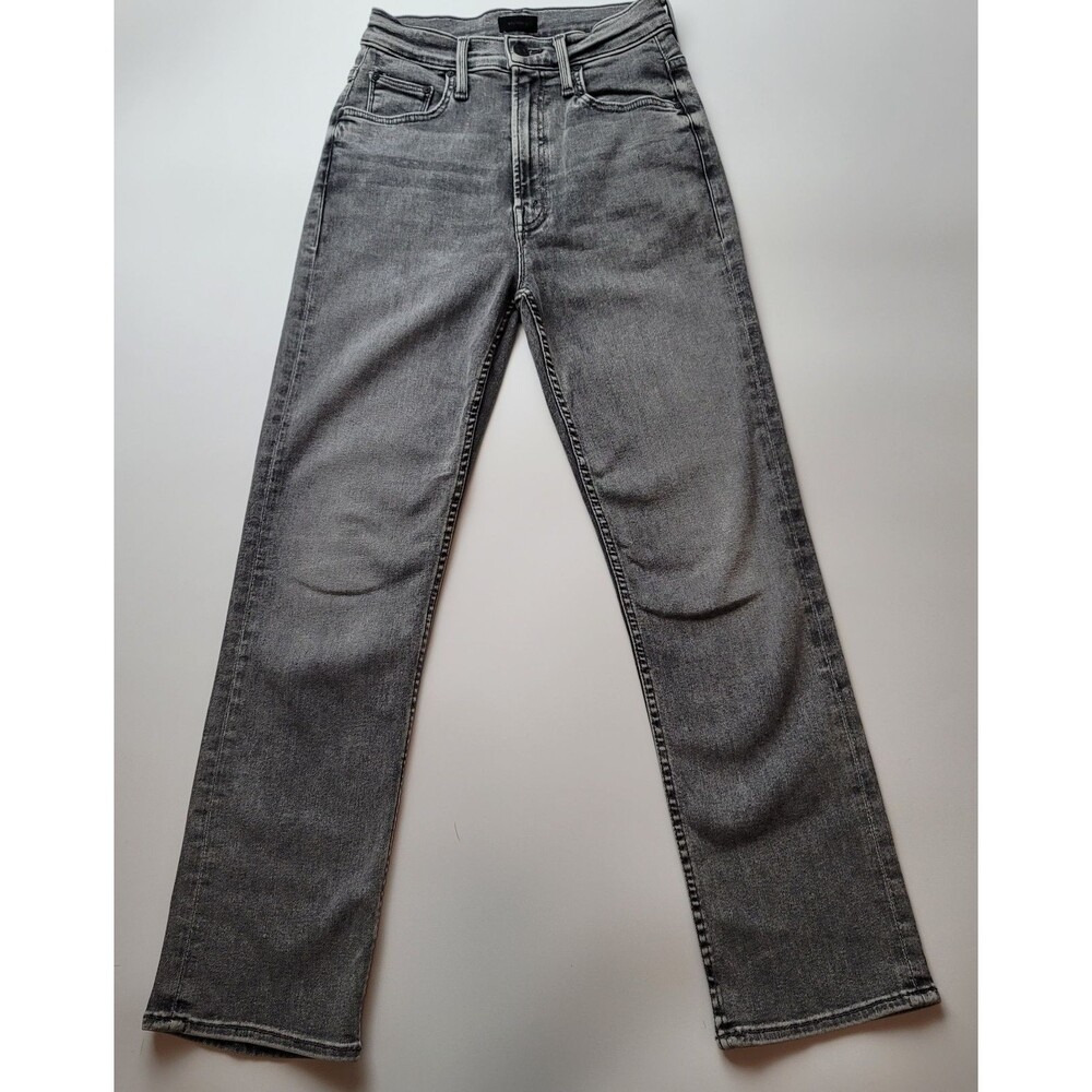 MOTHER High Waisted Rider Ankle Jeans Womens 24 Gray Northern Lights Straight‎